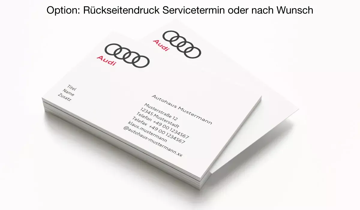 AUDI Partner Business Cards