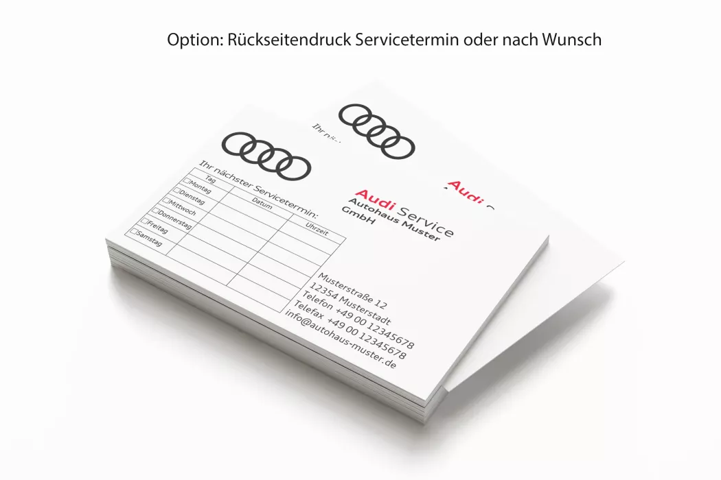 AUDI Service Appointment Cards Version 2