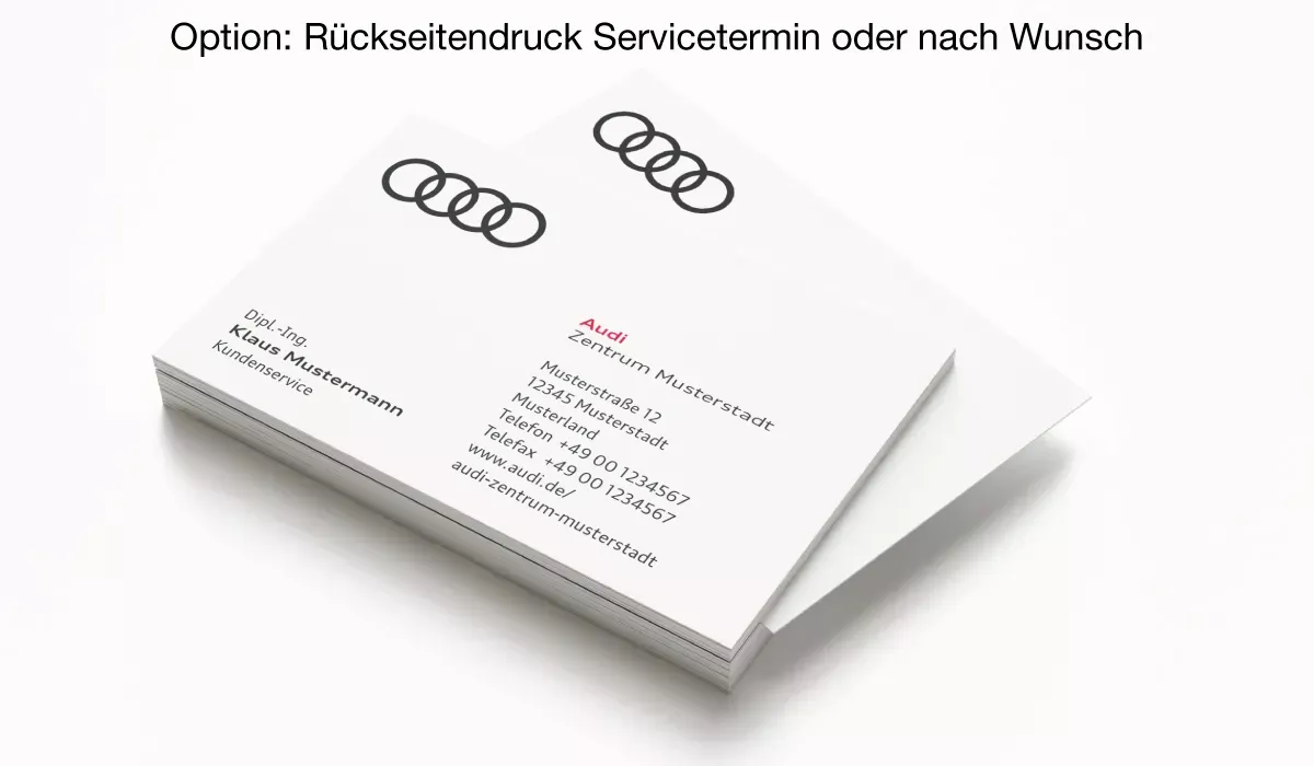 AUDI Zentrum Visitenkarten