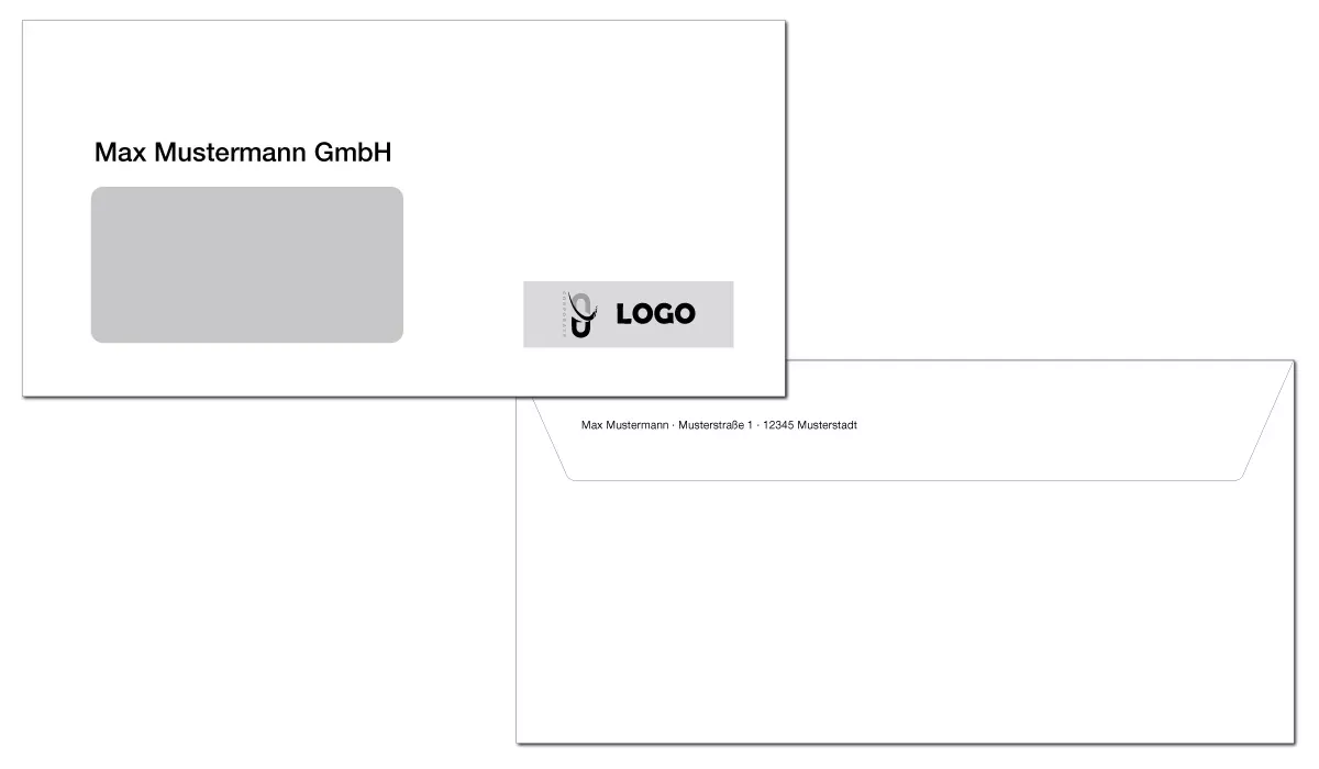 Envelope DIN long (1-color black)