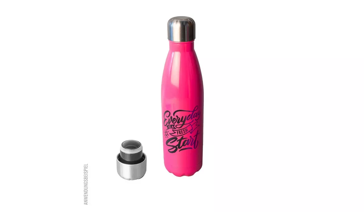 Edelstahl-Trinkflasche 500 ml - pink
