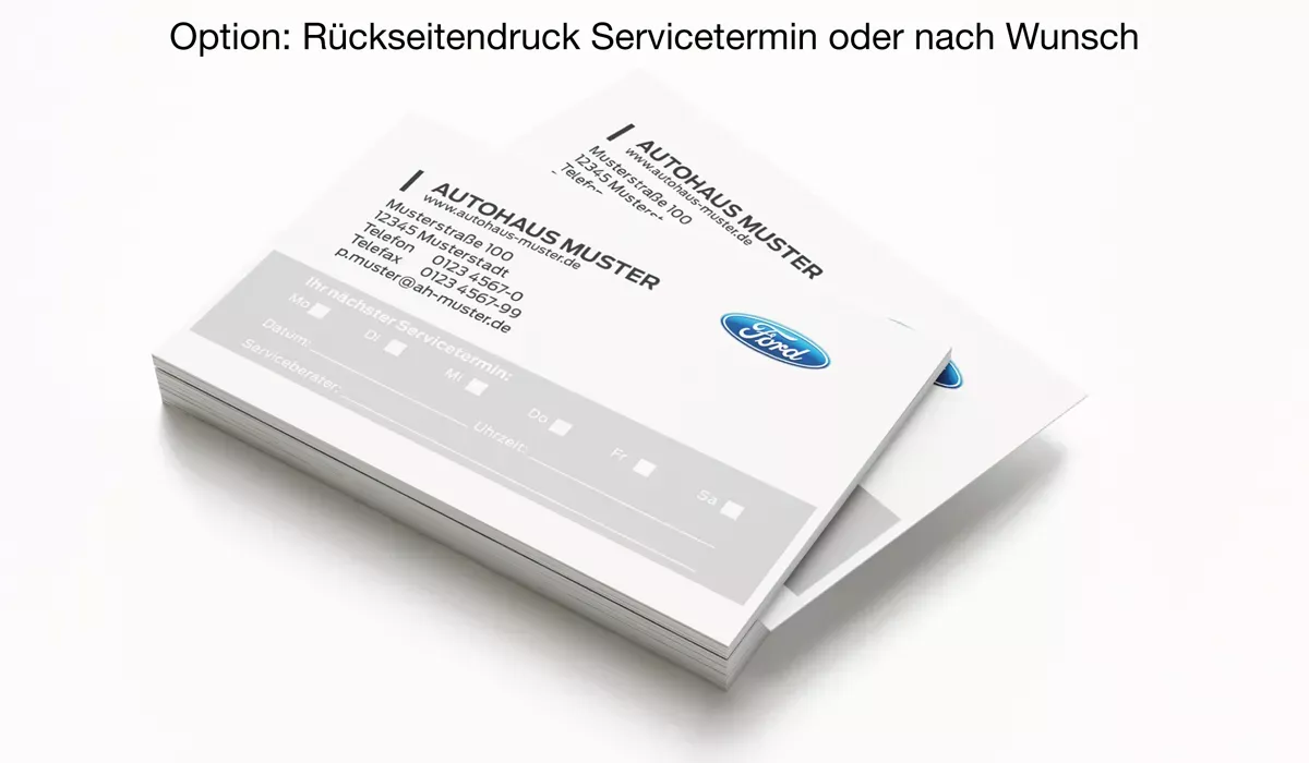 FORD Standard Appointment cards
