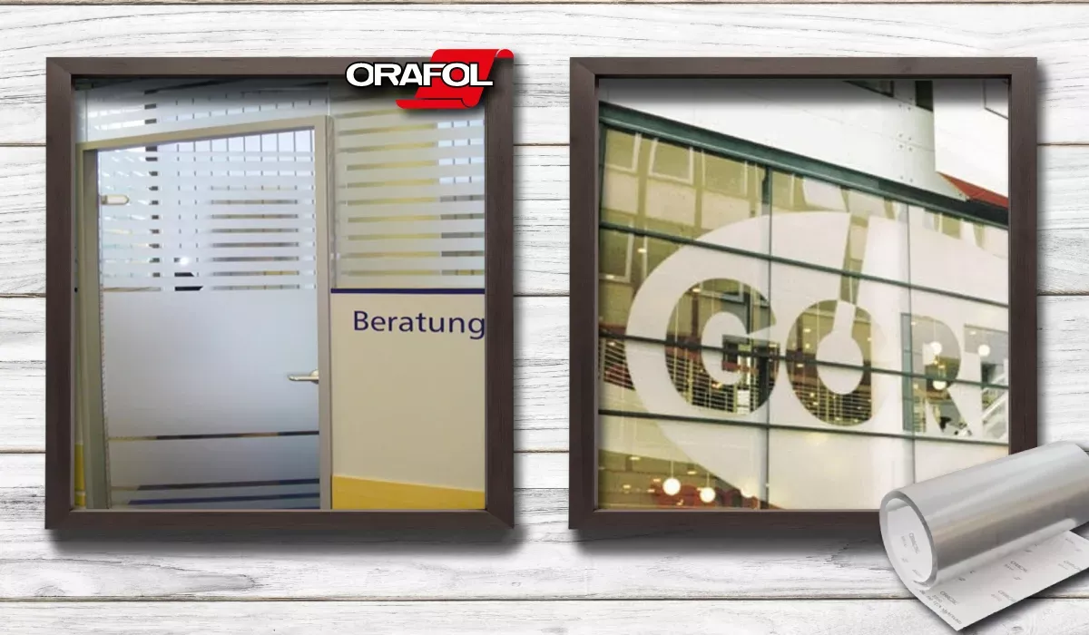 Glasdekorfolie inkl. Konturschnitt