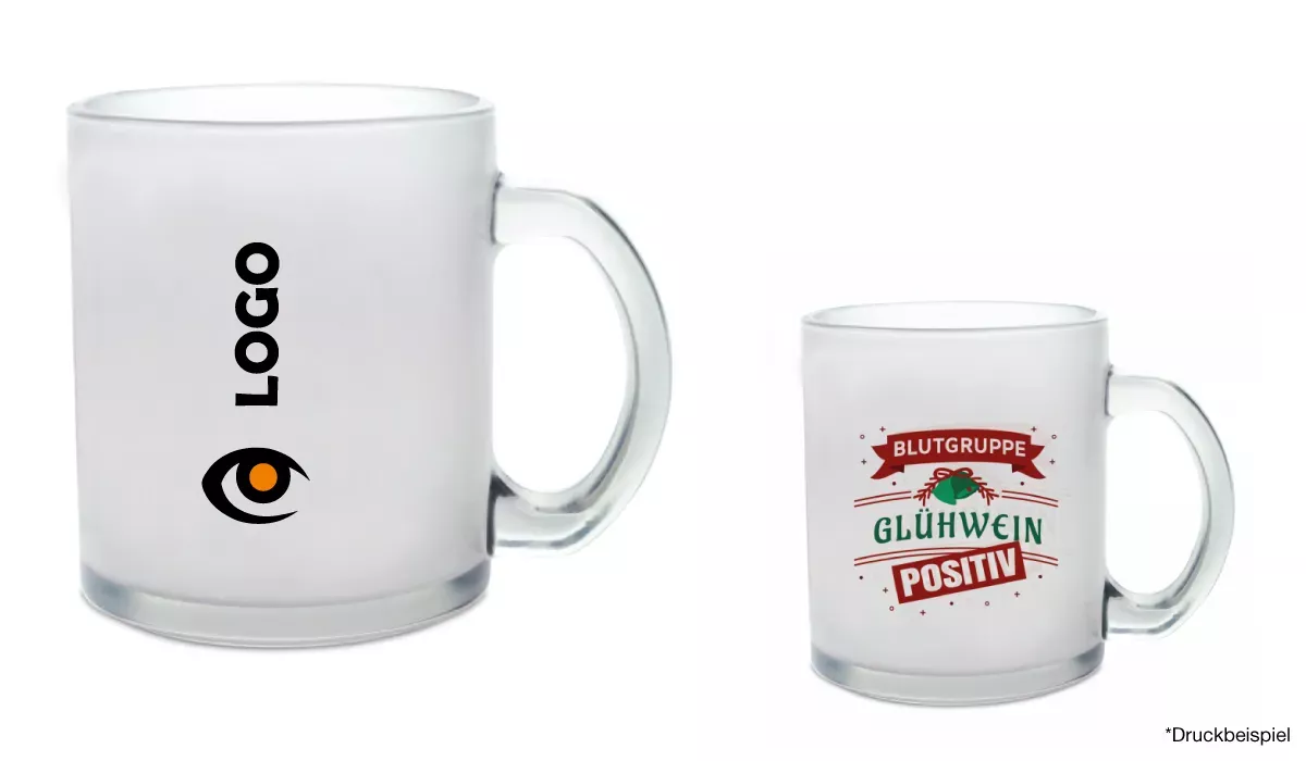 Glastasse satiniert 300 ml