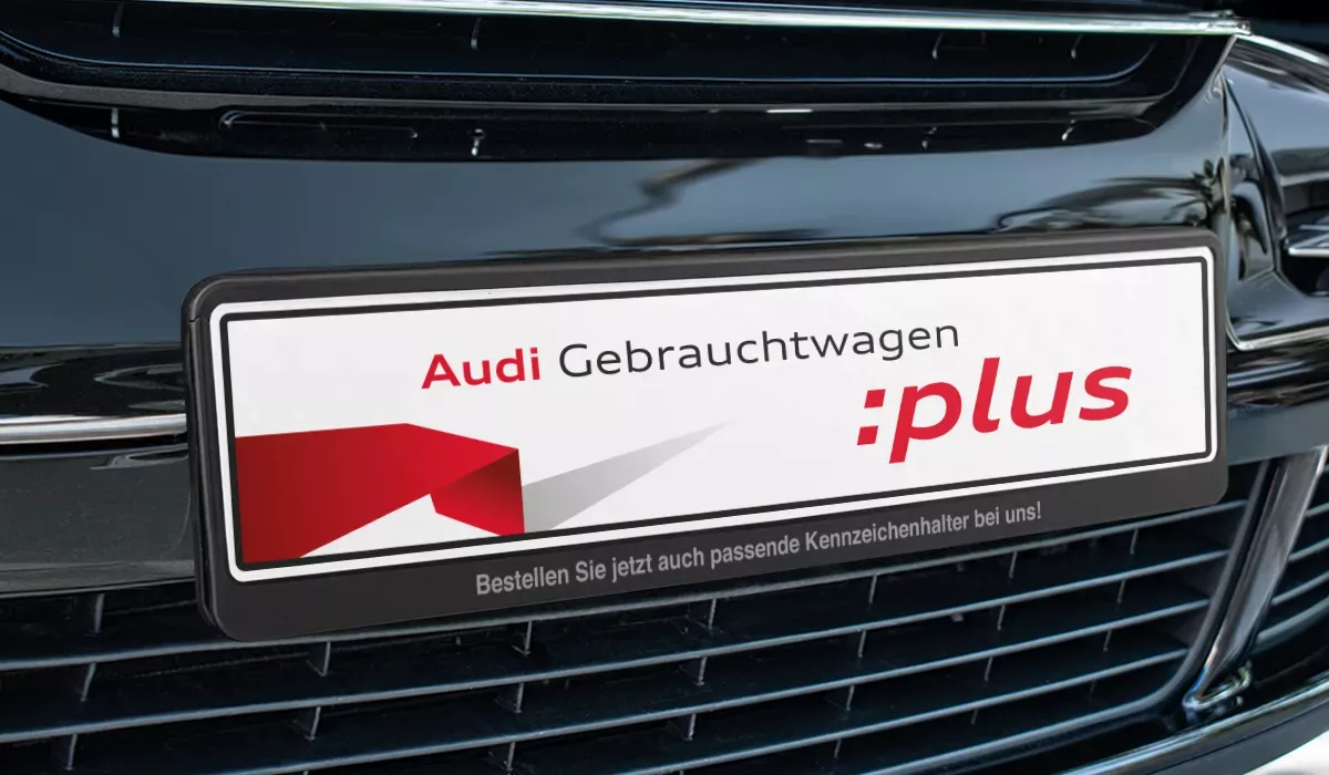 License plate insert Audi Used Car Plus
