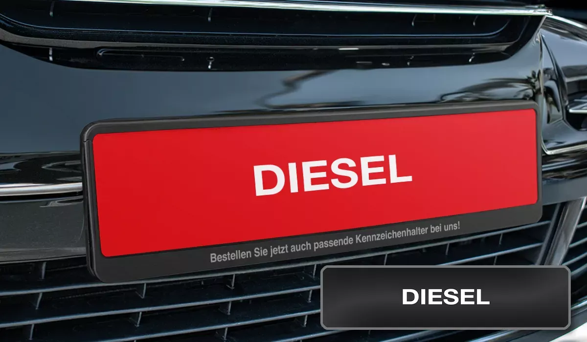 Diesel Kennzeicheneinleger