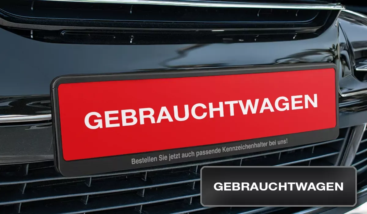 Kennzeicheneinleger Gebrauchtwagen