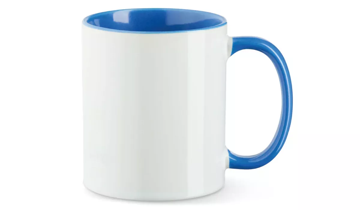Cup Funny 330 ml - white/cambridge blue