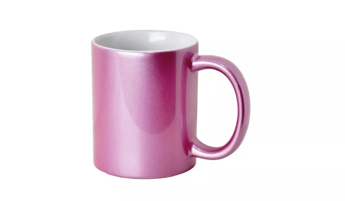 Cup metallic-look 330 ml - rose