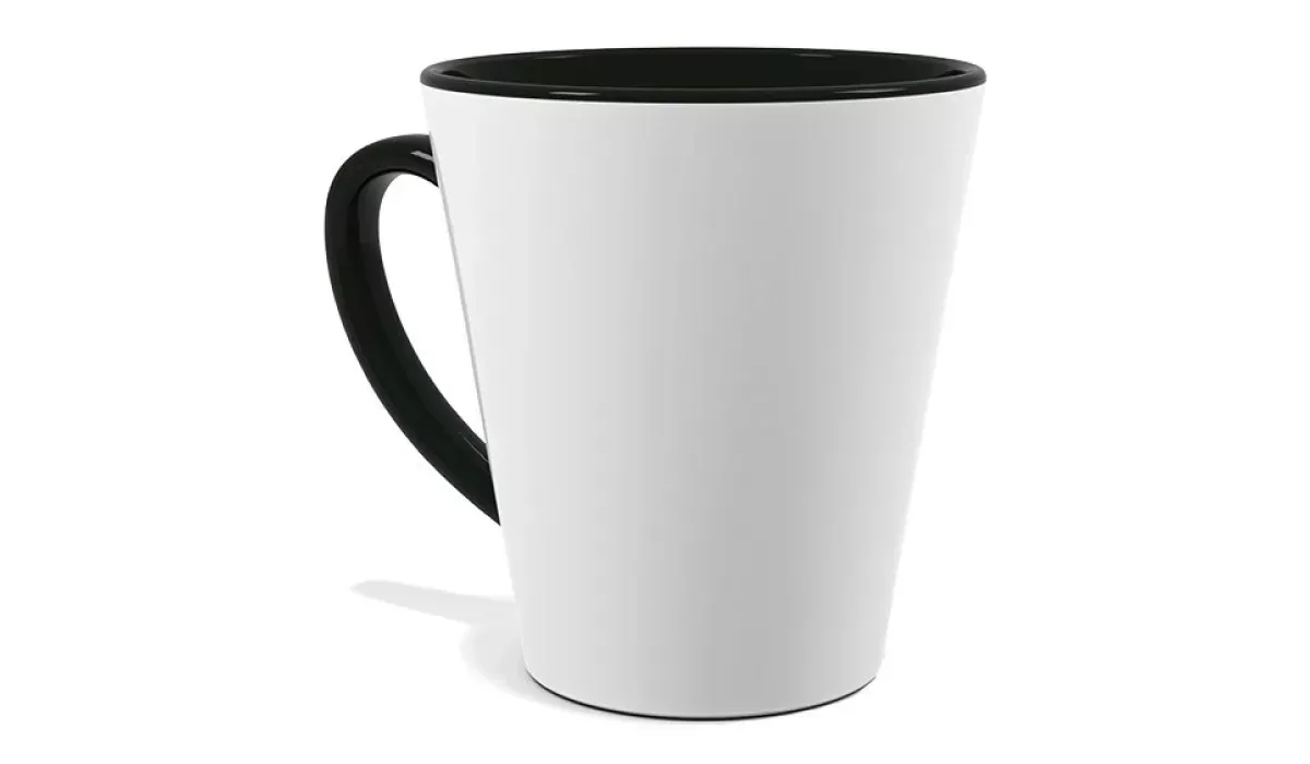Cup of latte 300 ml - black inside