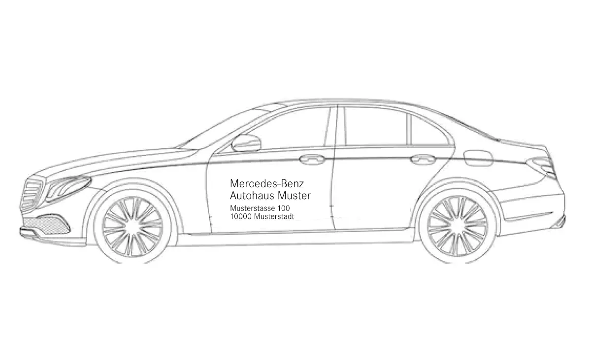 MERCEDES-BENZ Fahrzeugbeschriftung