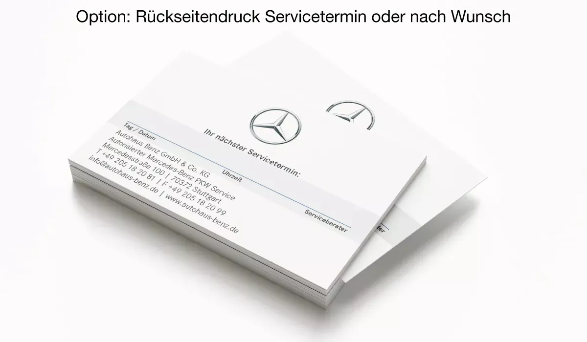 MERCEDES-BENZ Appointment Cards version 1