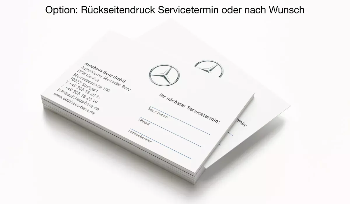 MERCEDES-BENZ Appointment Cards version 3