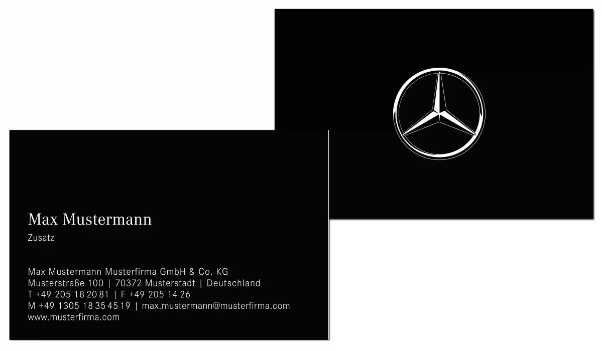 MERCEDES-BENZ Partner Business cards white