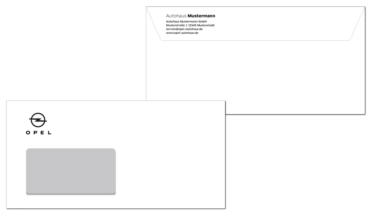 OPEL Envelopes black
