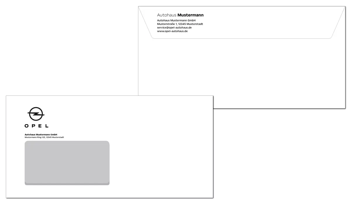 OPEL Envelopes black Version 2