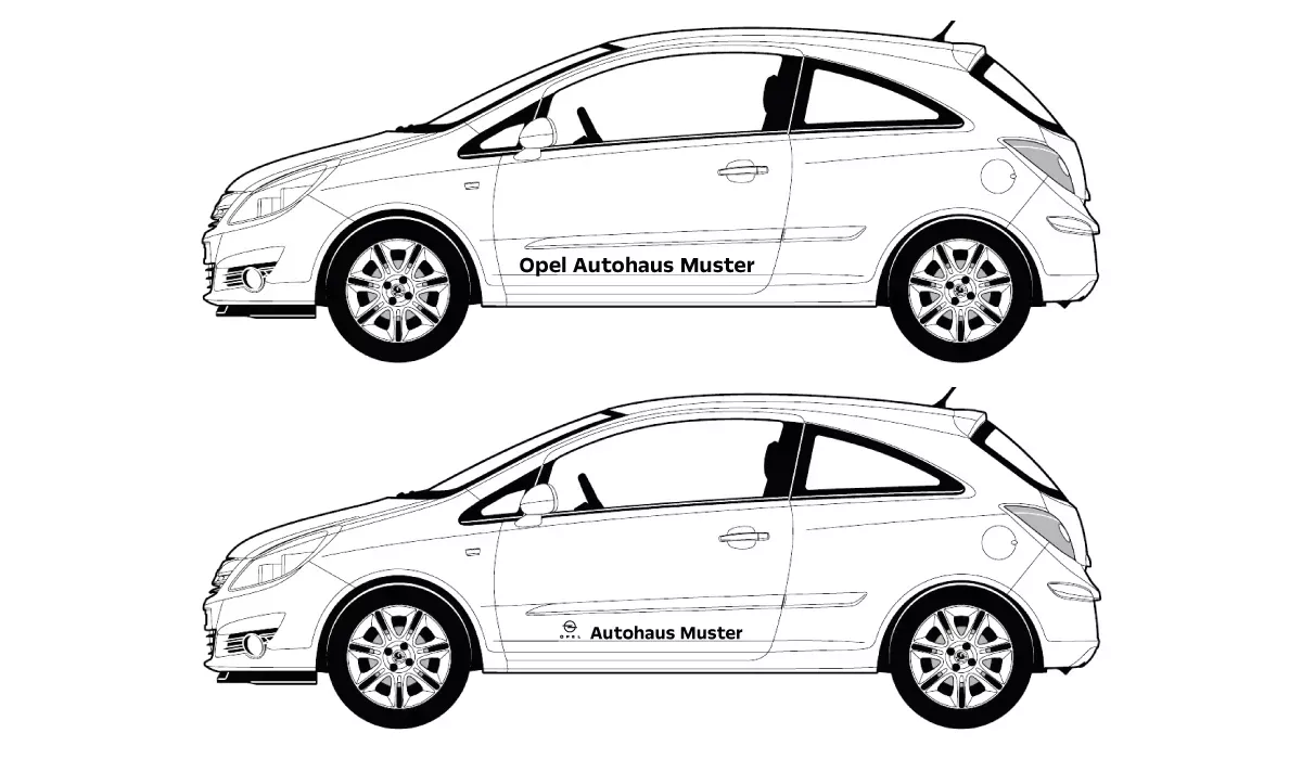 OPEL Car labeling