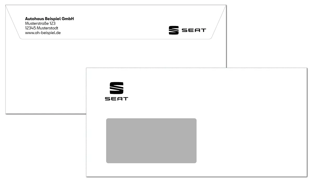 SEAT Envelopes 1-colored black
