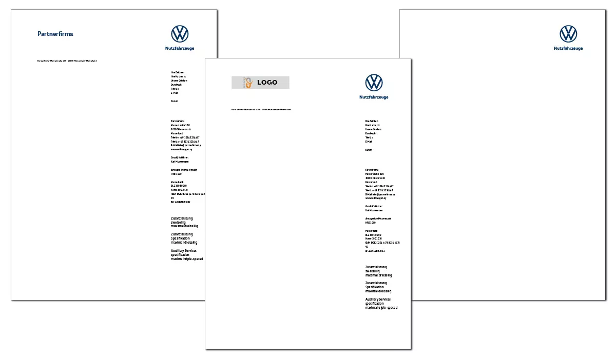 VW Nutzfahrzeuge Briefbogen