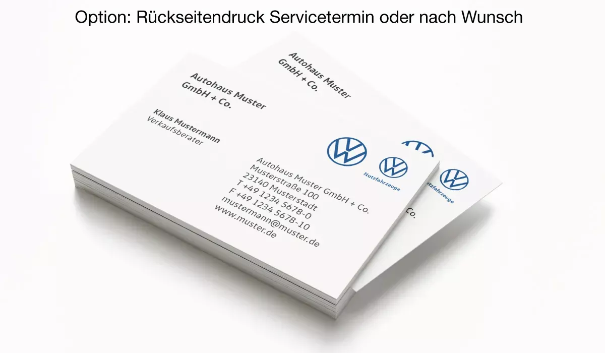 VW Multi Brand Business Cards 2 Brand logos