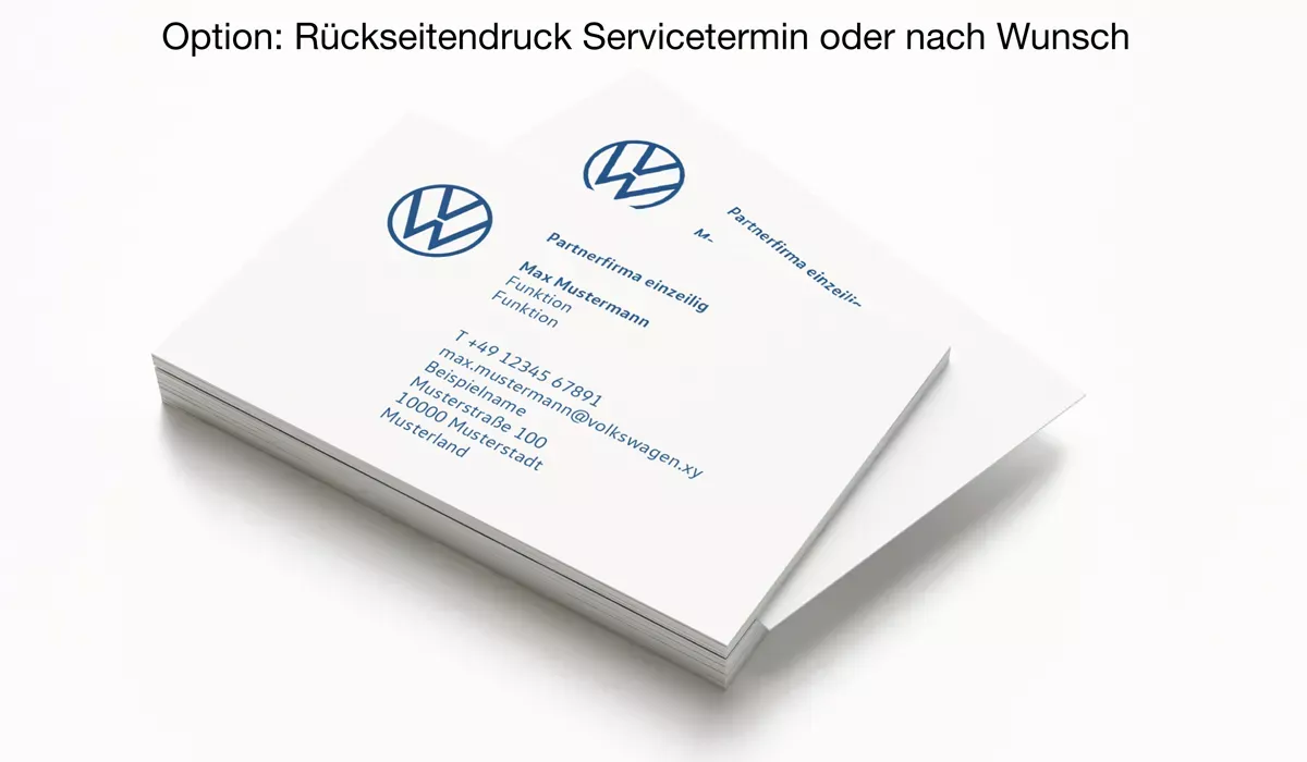 VW Partner Business Cards