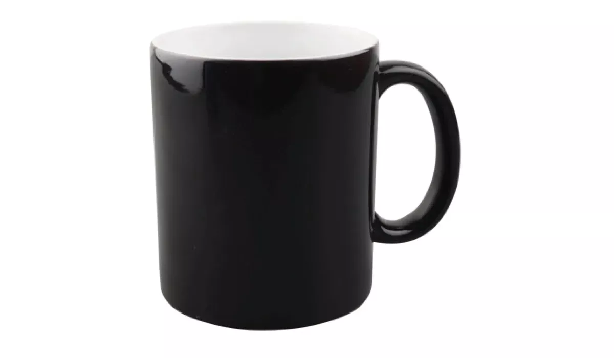 Zaubertasse aus Keramik 330 ml - schwarz