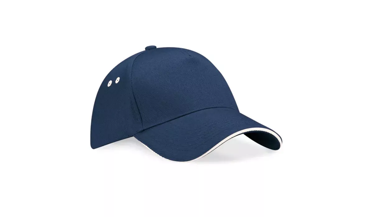 Beechfield Ultimate 5 Panel Cap - french navy/putty