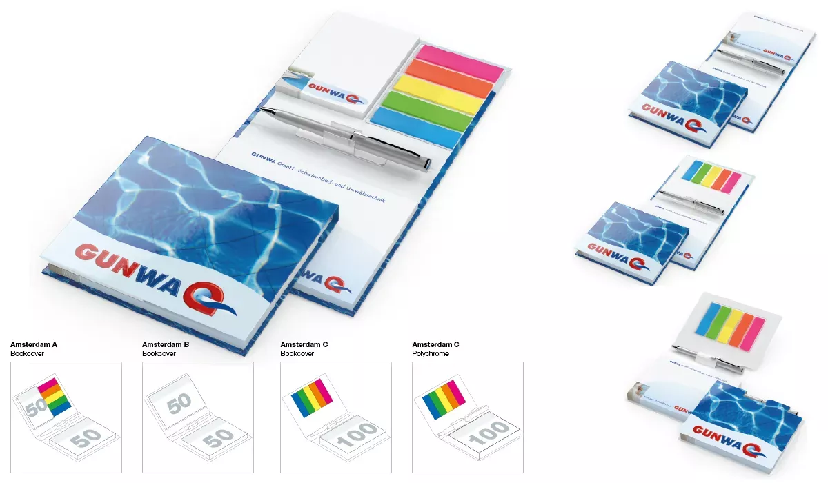 sticky note set Amsterdam