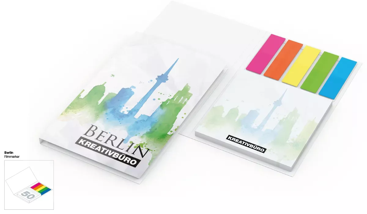 Haftnotiz-Set Berlin Softcover Filmmarker
