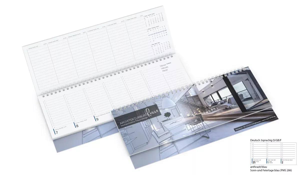 Table calendar 2027 Compact Cover-Star