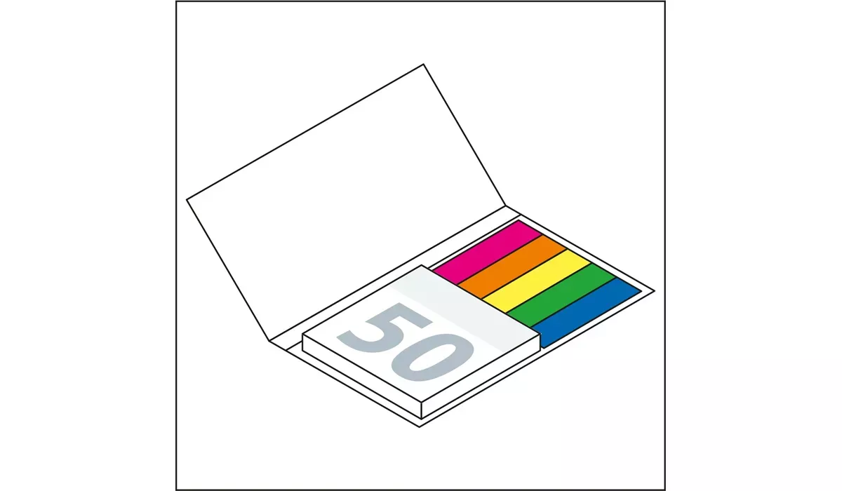 Haftnotiz-Set Berlin Softcover Papiermarker