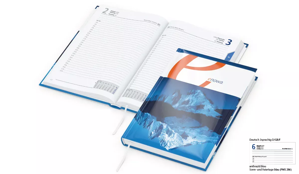 Book Calendar 2027 Manager register Cover-Star including digital printing