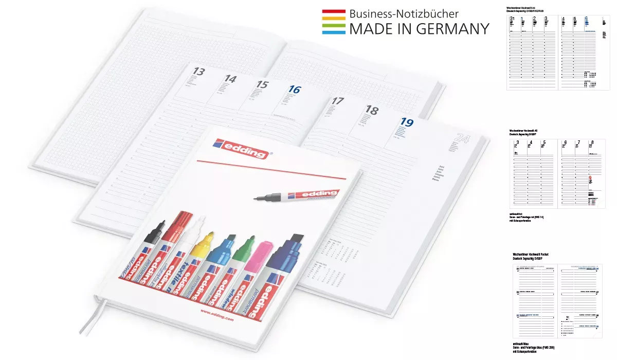 Note-Hybrid Timer 2027 including digital printing