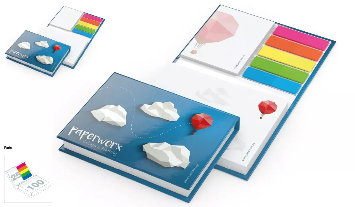 Haftnotiz-Set Paris Bookcover Bestseller