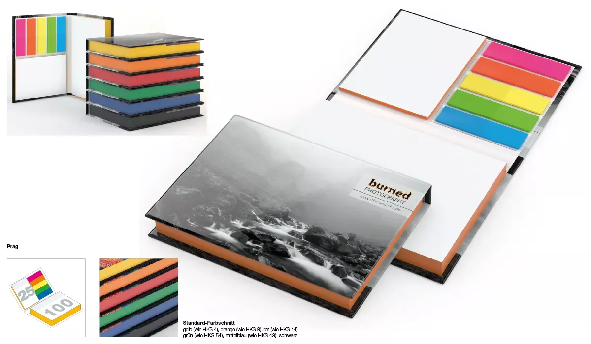 Haftnotiz-Set Prag Bookcover Bestseller White