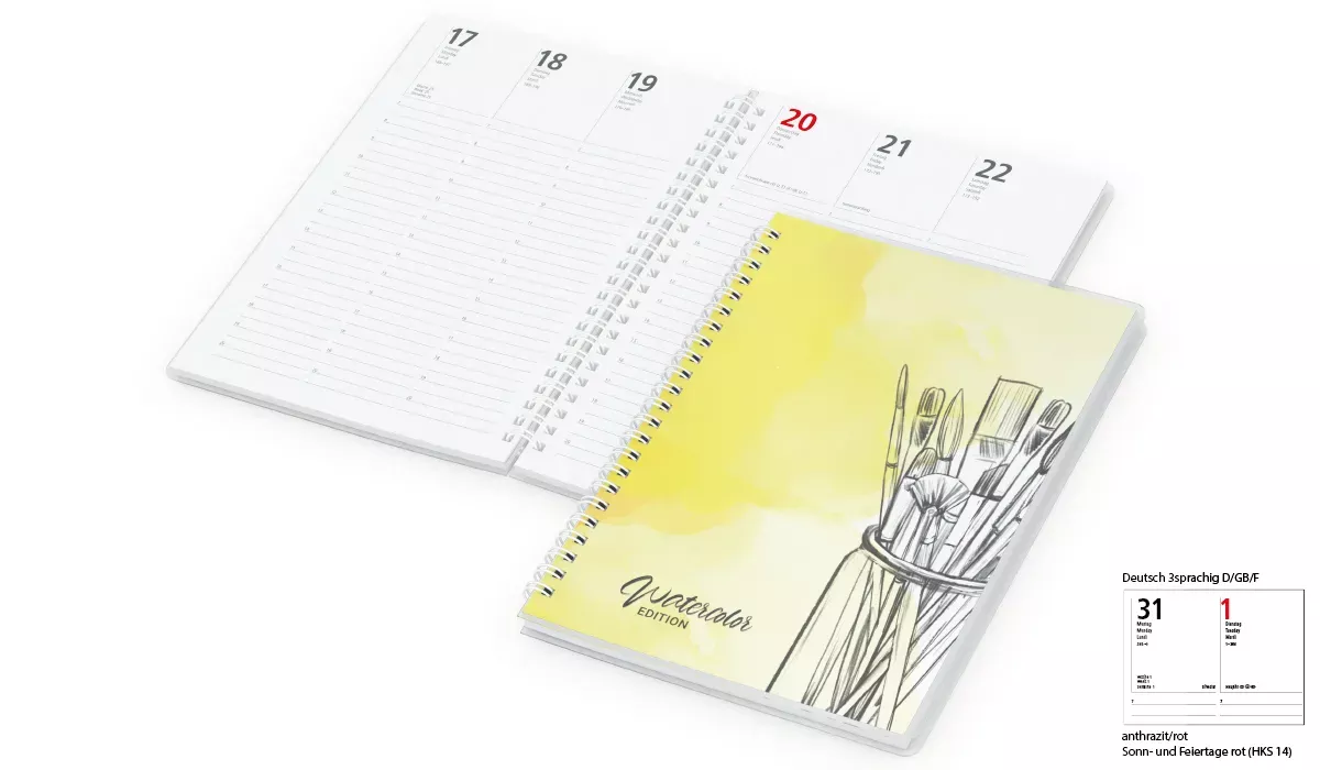 Book Calendar 2027 Prestige Wire-O Cover-Star