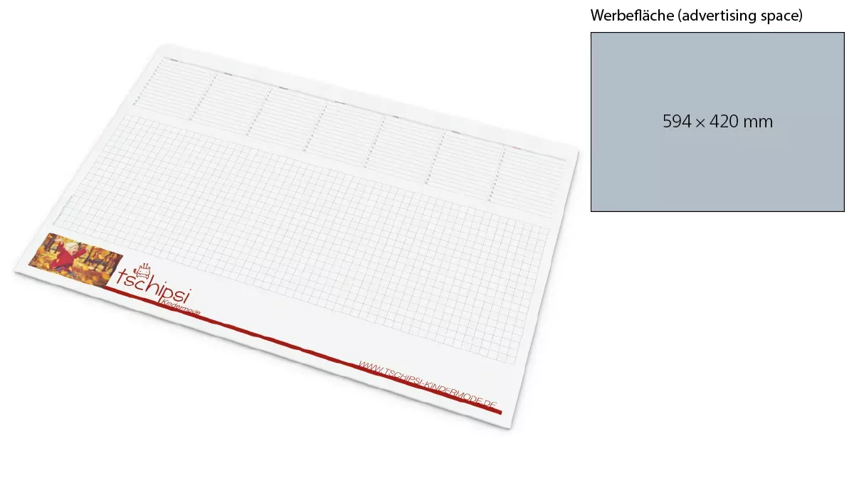 Desk pad recycled 25 sheets