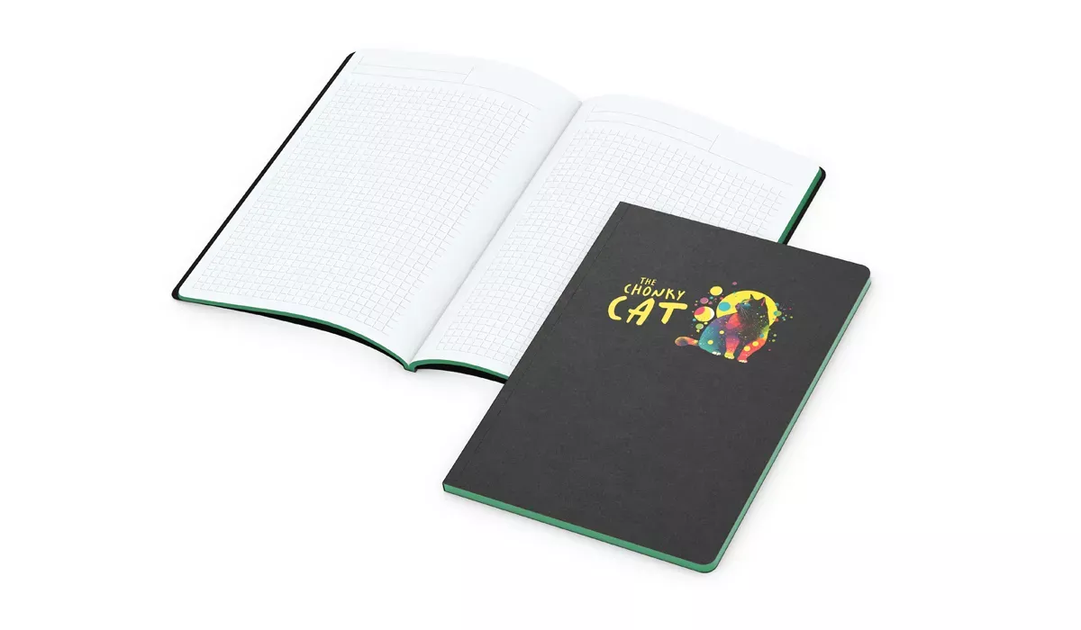 Notizbuch Tablet-Book A5 Slim Bestseller Siebdruck-Digital