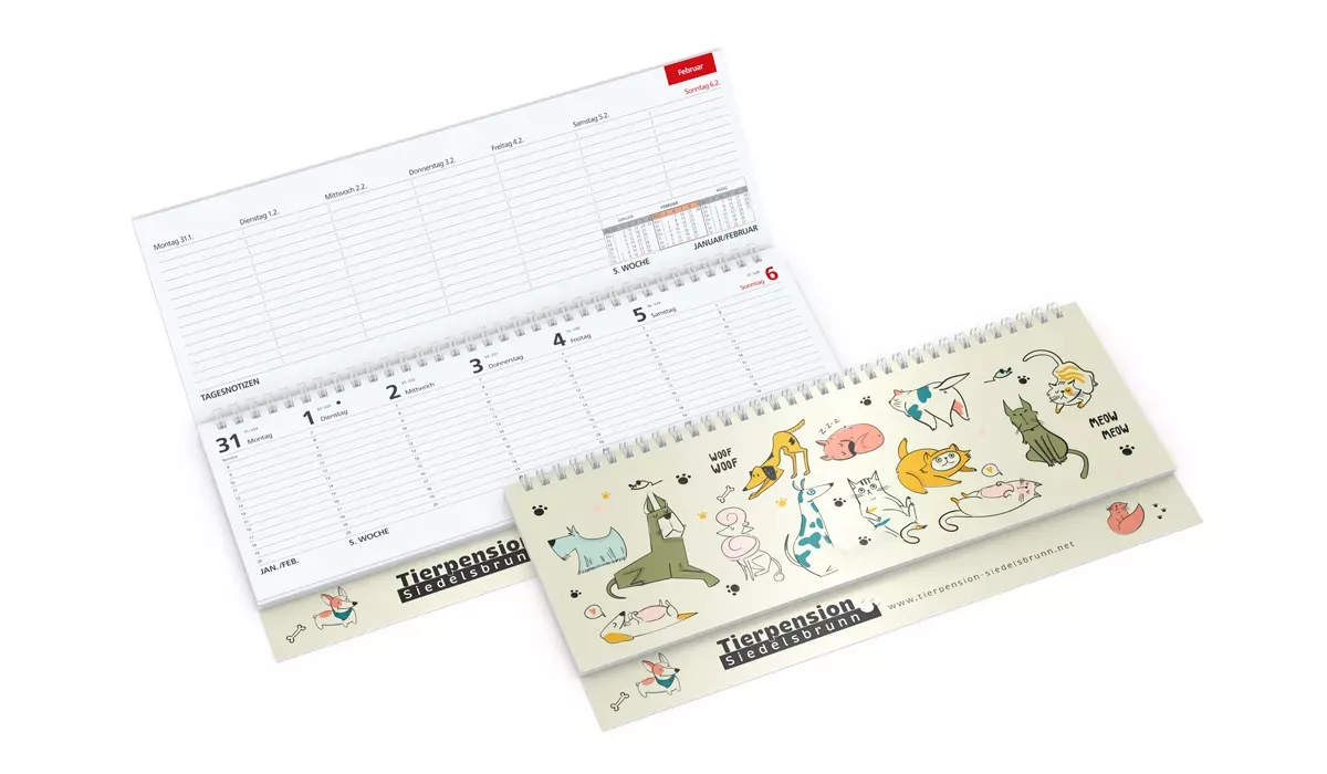 Tischkalender 2027 Tempo Appleorganic