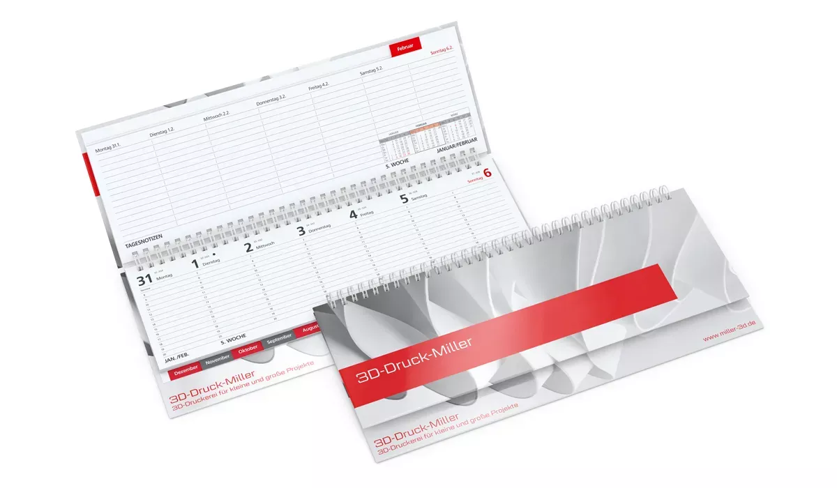 Table calendar 2027 Tempo register Balacron