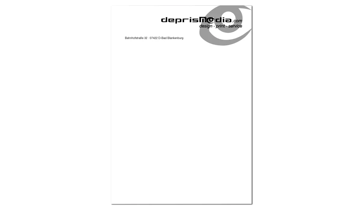 Stationery letter paper (1/0-colored)
