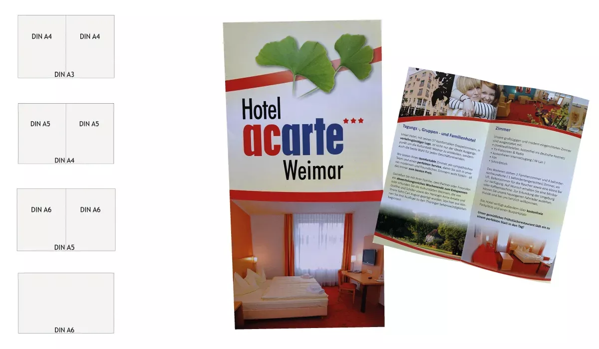 Flyer in verschiedenen Formaten
