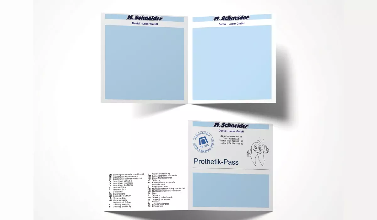 Prothetikpass | Patientenpass