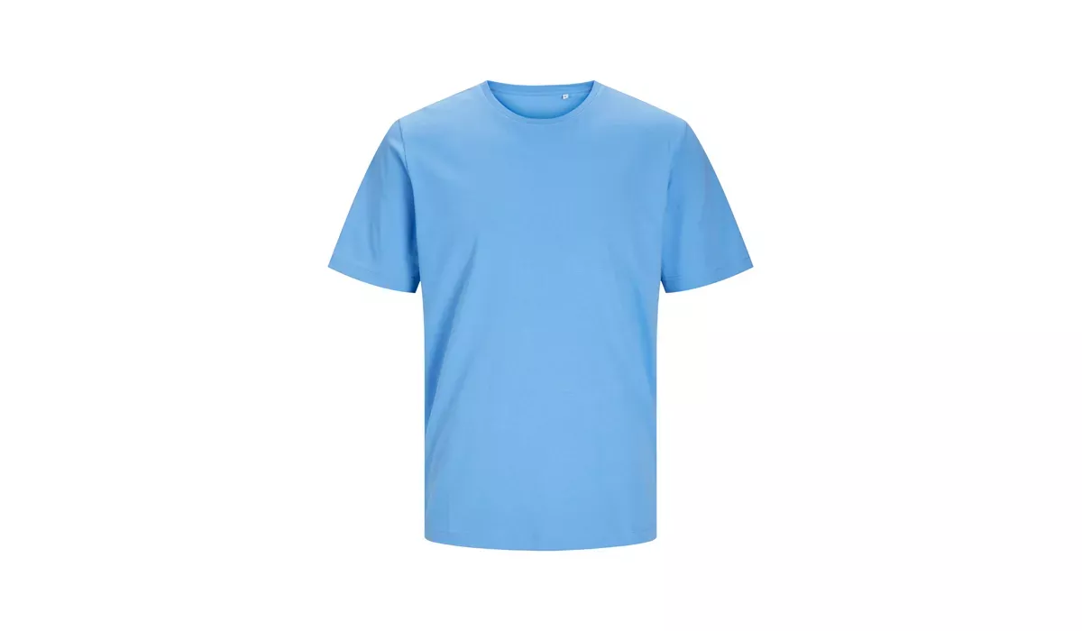JACK & JONES - Canvas Tee Blk7526 - azure blue