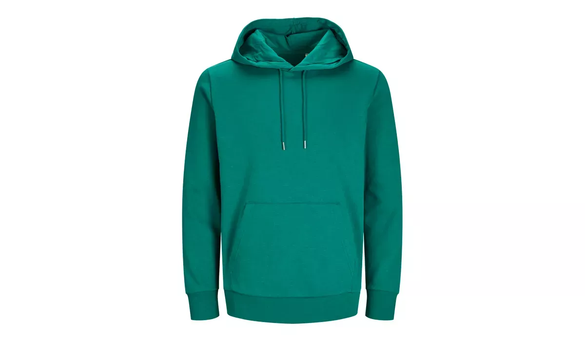 JACK & JONES - Cosy Hoodie BLK3902 - ALPINE GREEN
