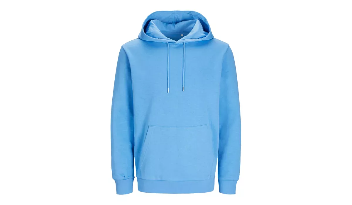 JACK & JONES - Cosy Hoodie Blk3902 - azure blue