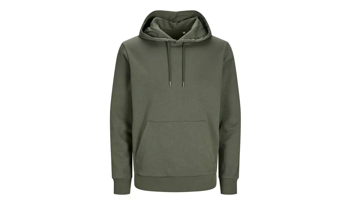 JACK & JONES - Cosy Hoodie Blk3902 - beetle green