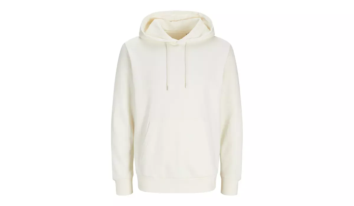 JACK & JONES - Cosy Hoodie Blk3902 - egret offwhite
