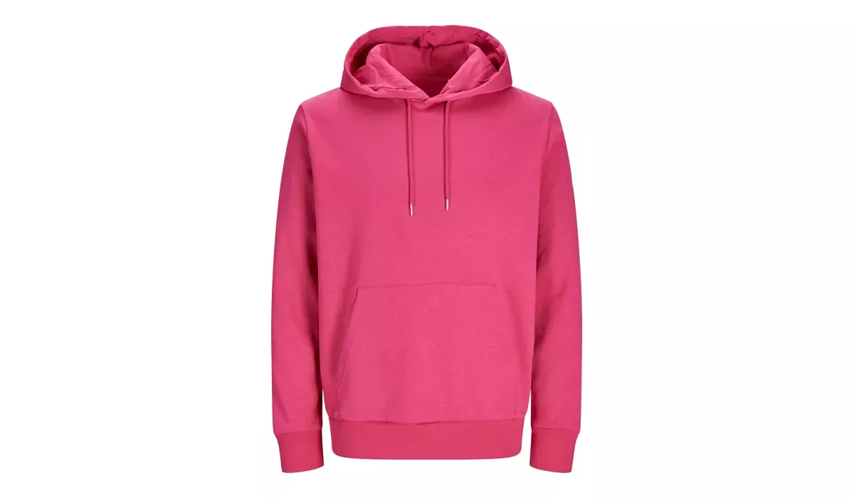 JACK & JONES - Cosy Hoodie Blk3902 - fuchsia rose