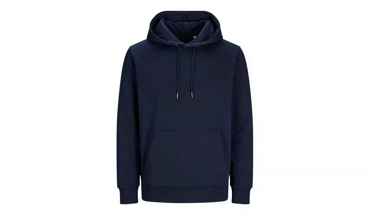 JACK & JONES - Cosy Hoodie BLK3902 - NAVY BLAZER
